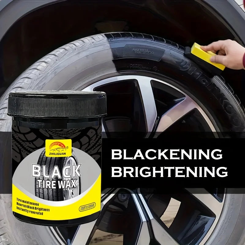Black Tire Wax – Glossy Tyre Restorer & Coating Agent