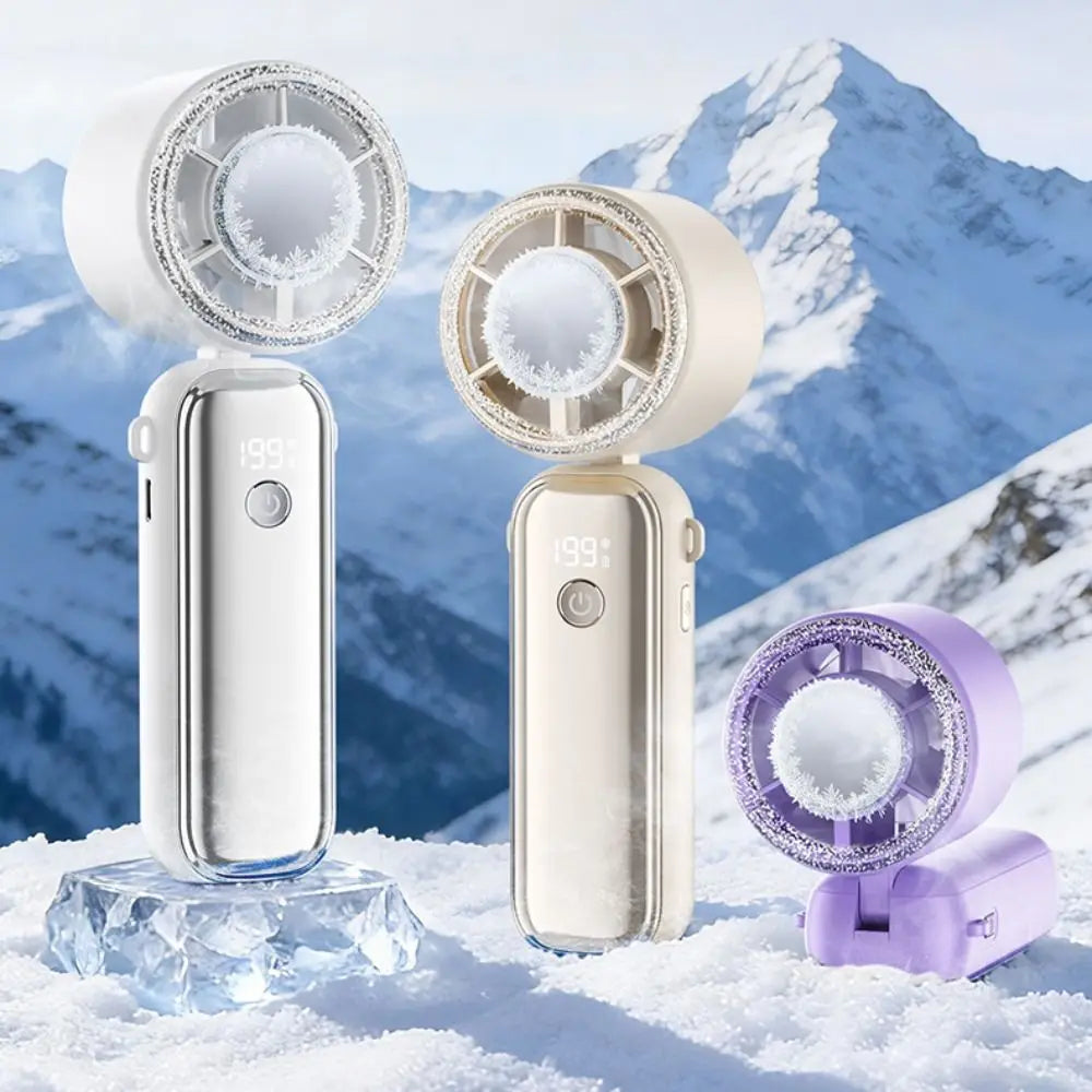 USB Rechargeable Mini Handheld Fan – 199 Speeds, Ultra-Quiet