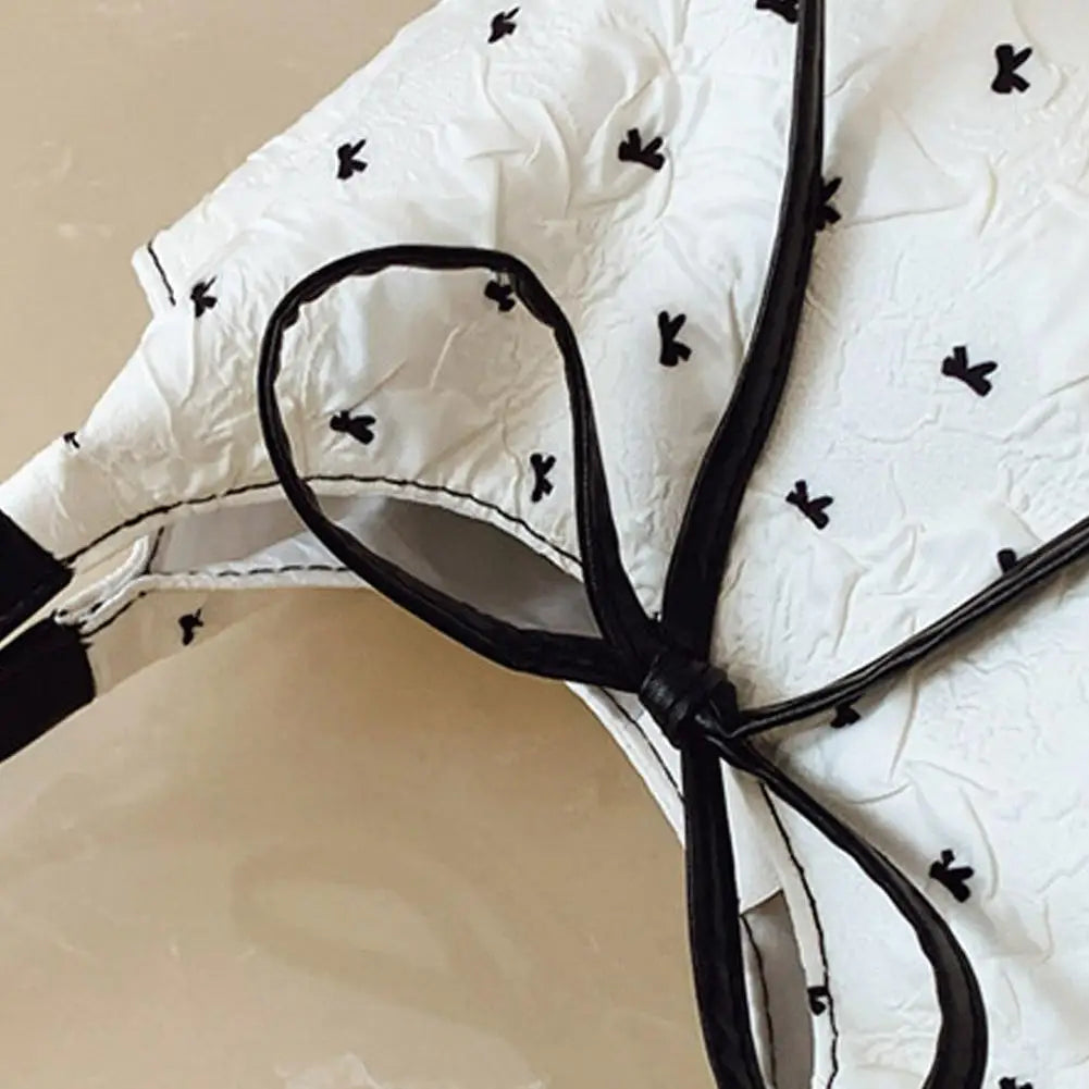 French Bow Ribbon Shoulder Bag – Women's Underarm Bucket Bag