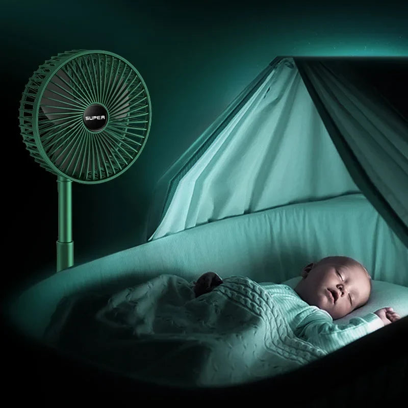 Foldable USB Desktop Fan – Portable Rechargeable Low Noise