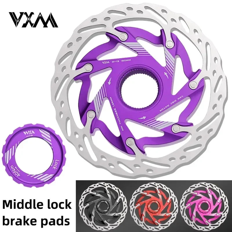 VXM Disc Brake Rotor 140mm 160mm CNC Aluminum Center Lock MTB