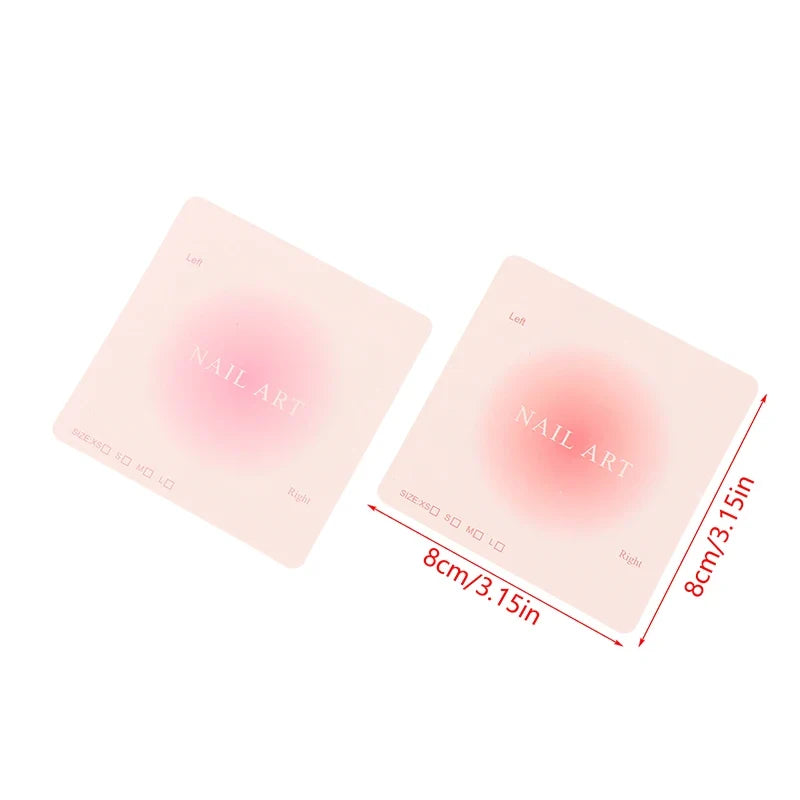100 PCS Press-On Nail Display Cards | Manicure Swatch Show Cards