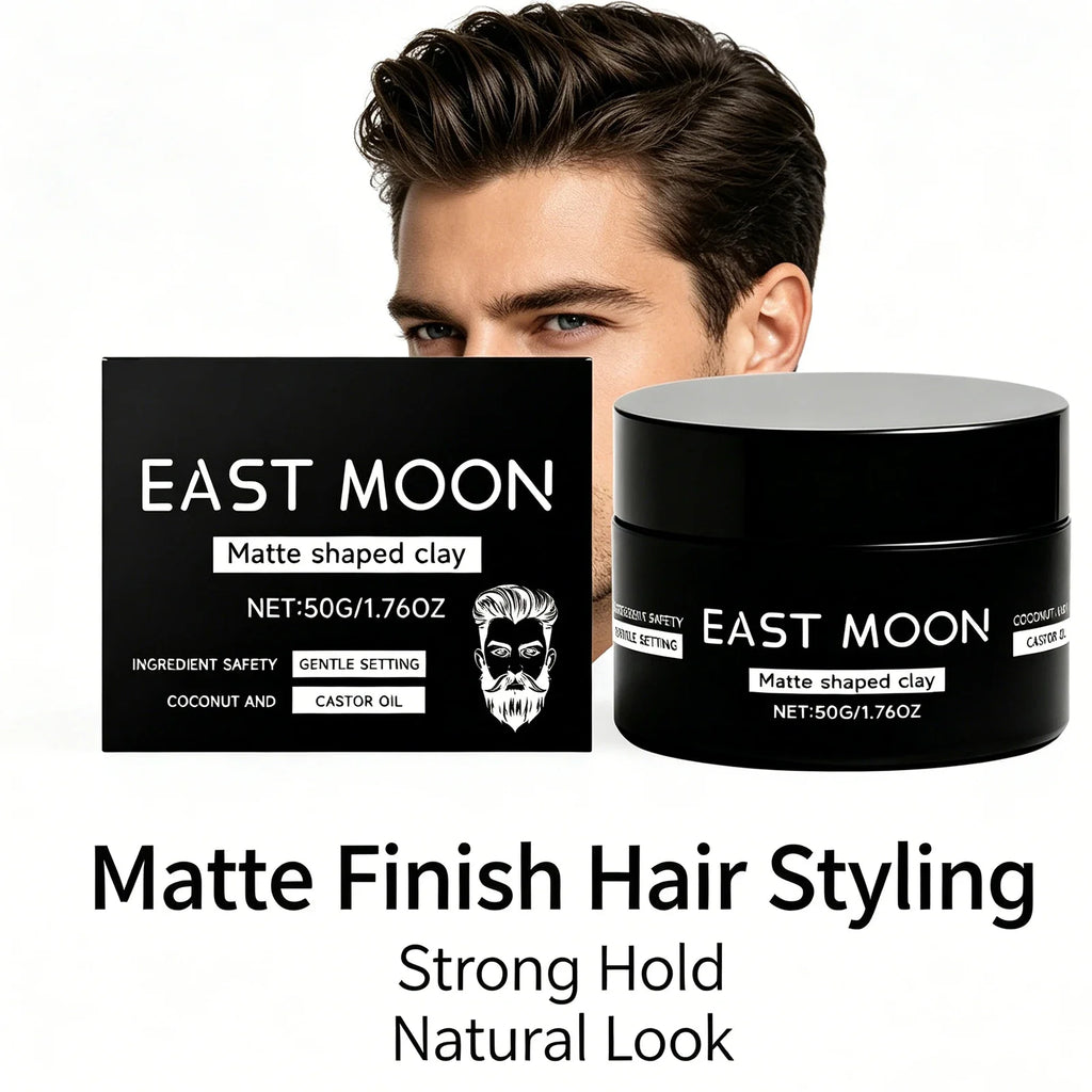 Men's Matte Hair Styling Clay – Strong Hold & Natural Finish 50g