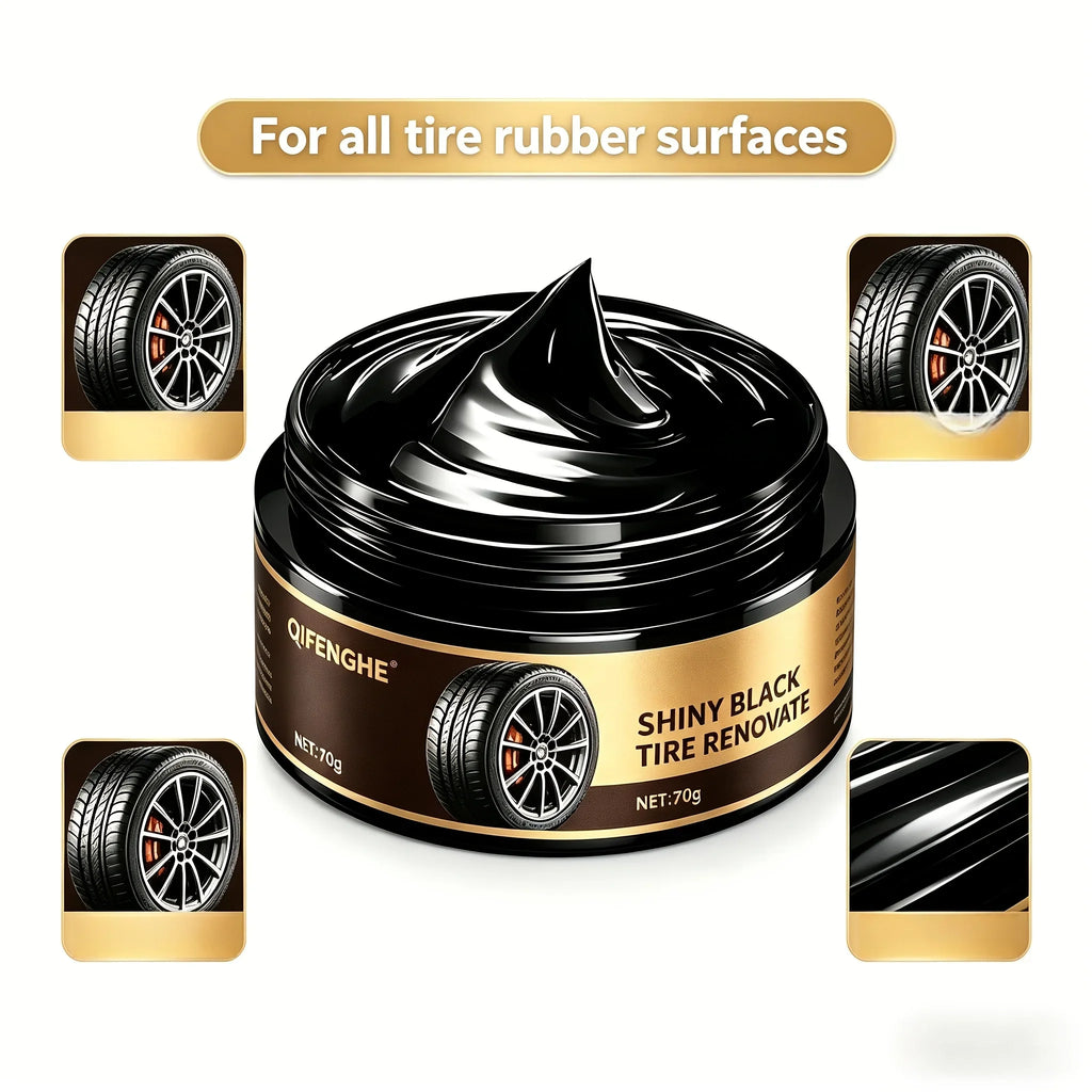 Tire Shine Paste 70g | UV Protection & Anti-Aging Tire Wax