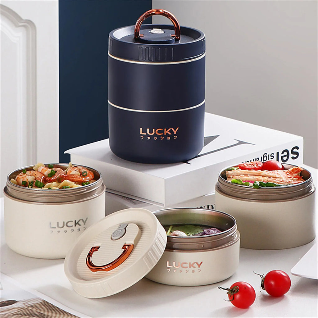 Stackable Insulated Stainless Steel Bento Lunch Box