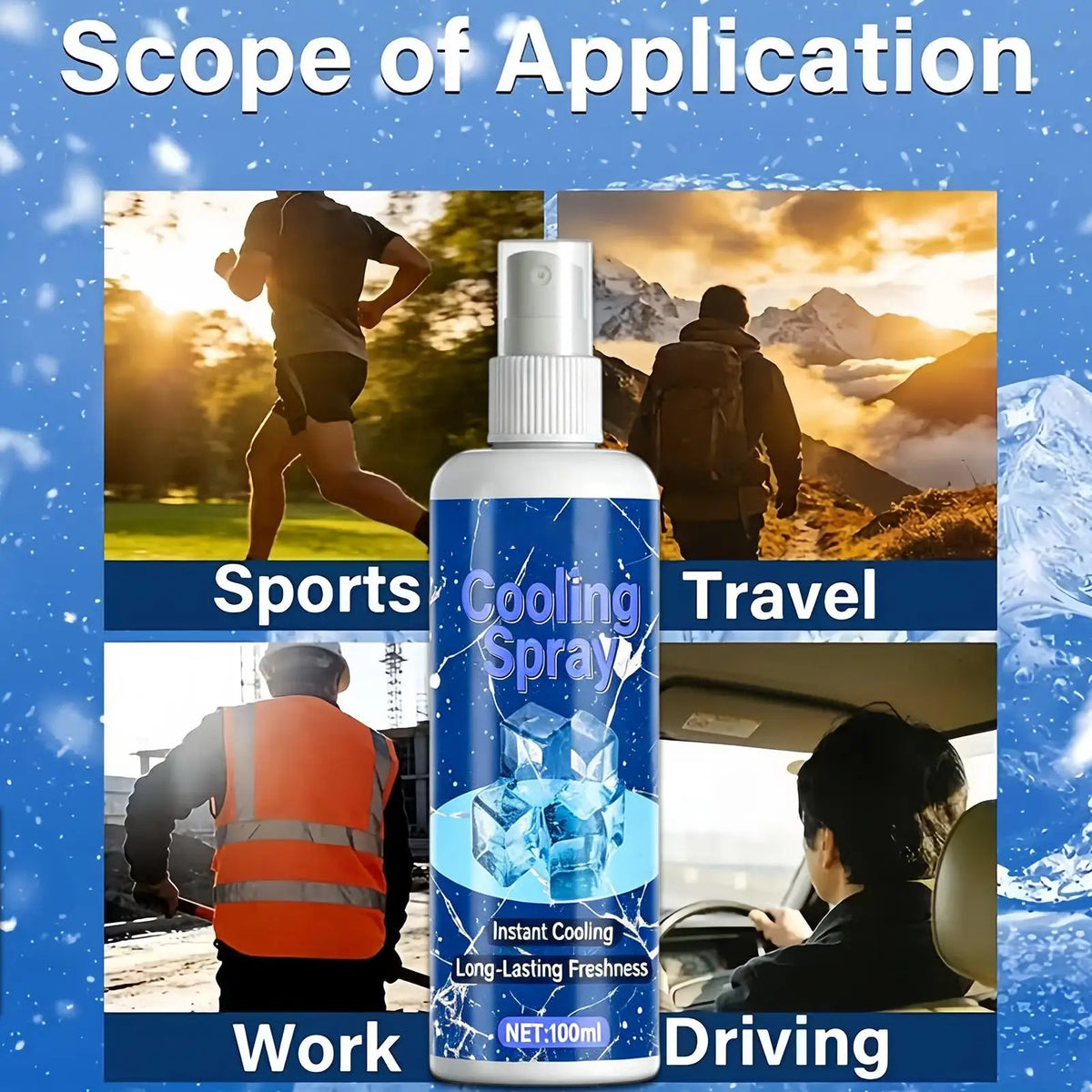 Cooling Body Spray 100ml – Refreshing Summer Mist for Outdoors