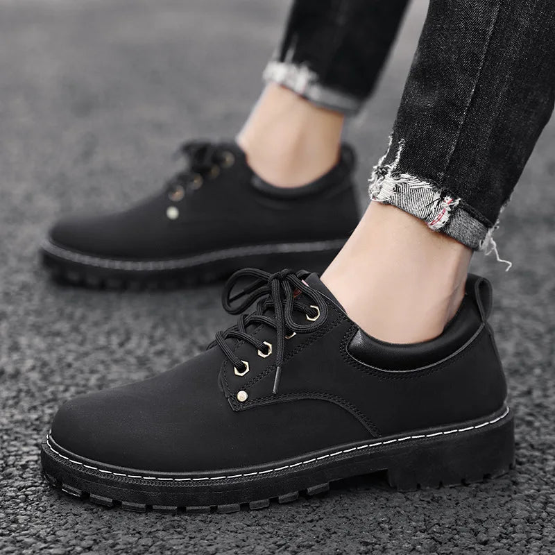 Men's Platform Oxford Shoes – Lace-Up Casual Dress Loafers