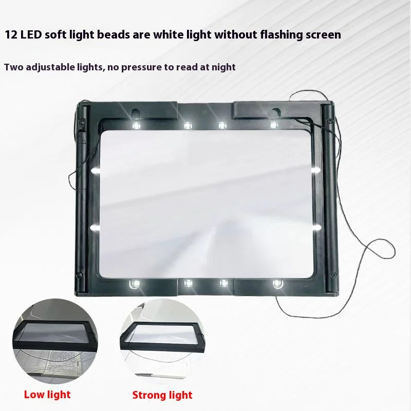 Hands-Free LED Magnifying Glass – Desktop & Neck Mount, 3X