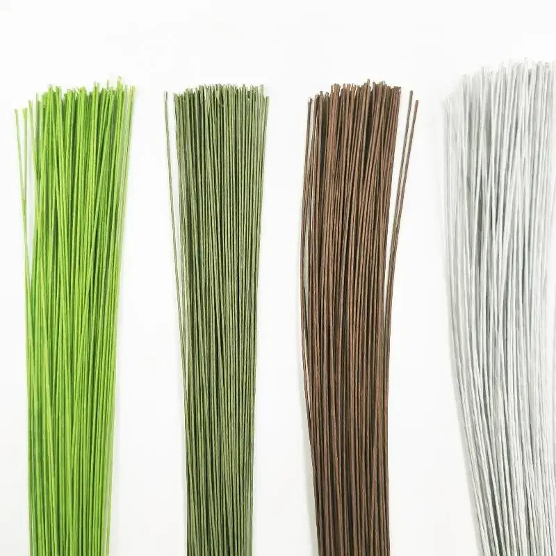 100Pcs Floral Wire Stems for DIY Wedding & Home Decor – 40cm