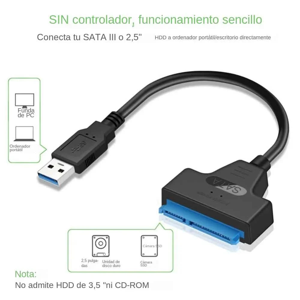 USB 3.0 to SATA III Adapter Cable | 2.5" HDD & SSD 6Gbps