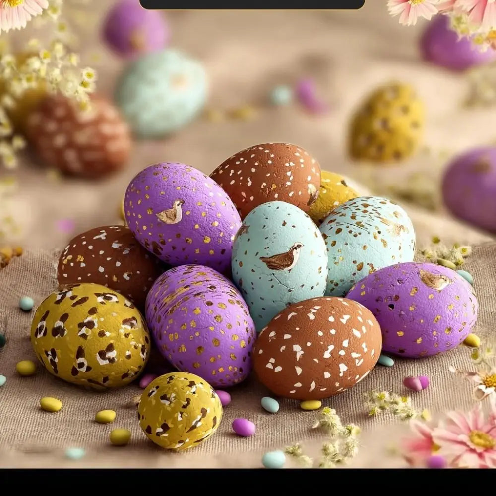 100Pcs Foam Easter Eggs – Colorful DIY Craft & Decor Set