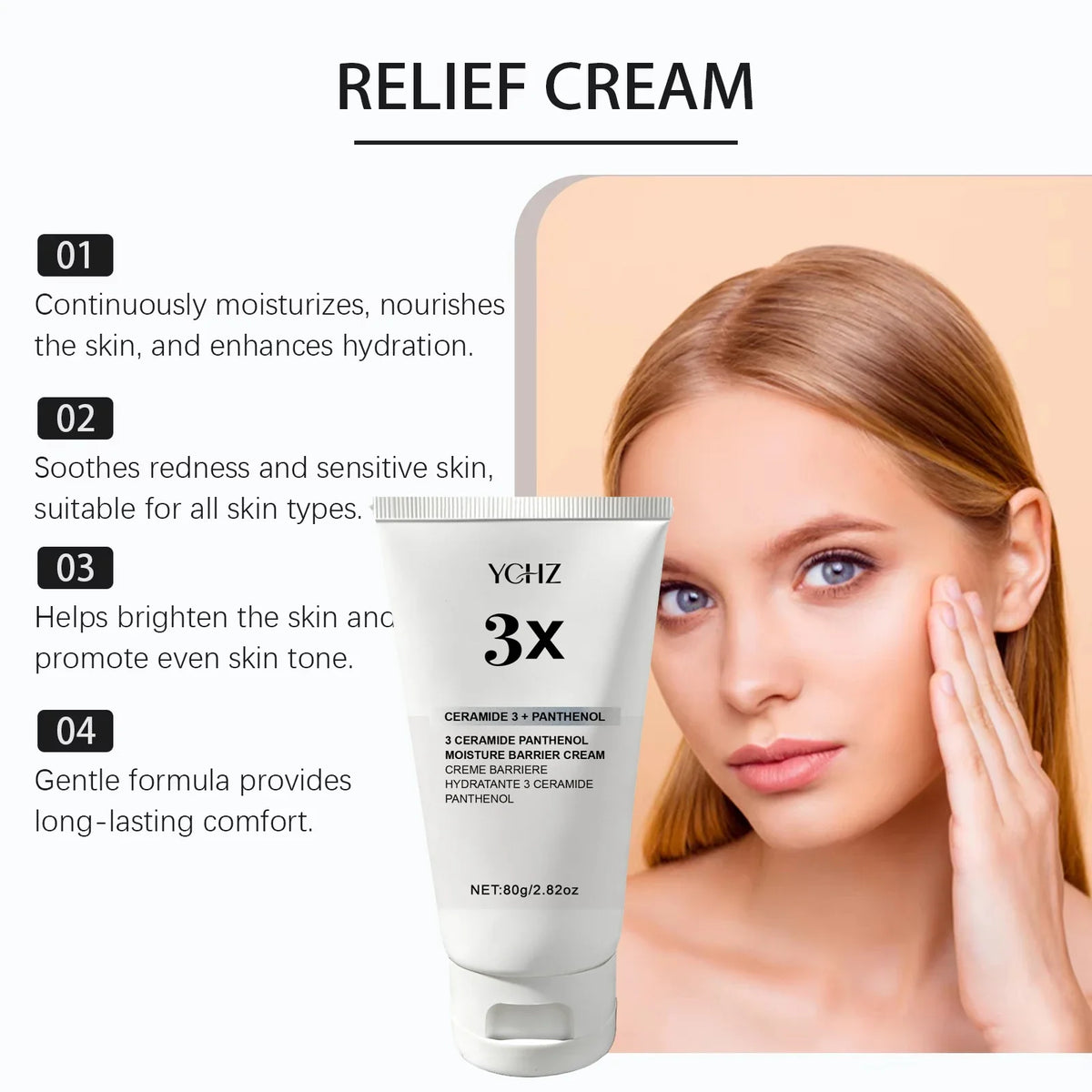 3X Ceramide Barrier Cream – Centella & Panthenol | 80g