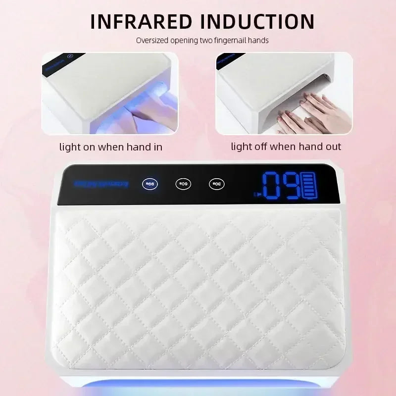 Cordless UV LED Nail Lamp 178W | 28800mAh Rechargeable Dryer