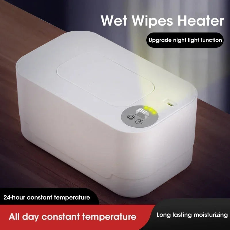 Portable Baby Wipe Warmer 2-in-1 LED USB Heated Dispenser