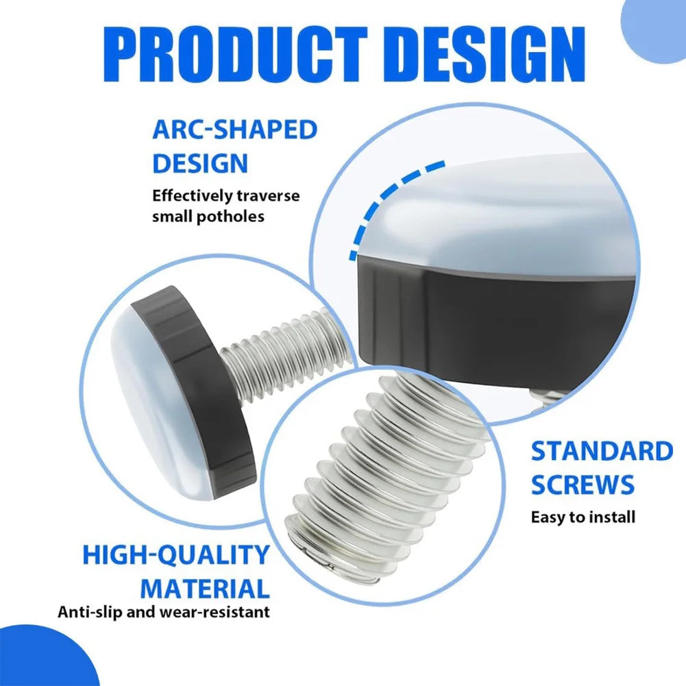 Furniture Gliders Thread Sliding Feet M6 Floor Protectors Leg Sliders