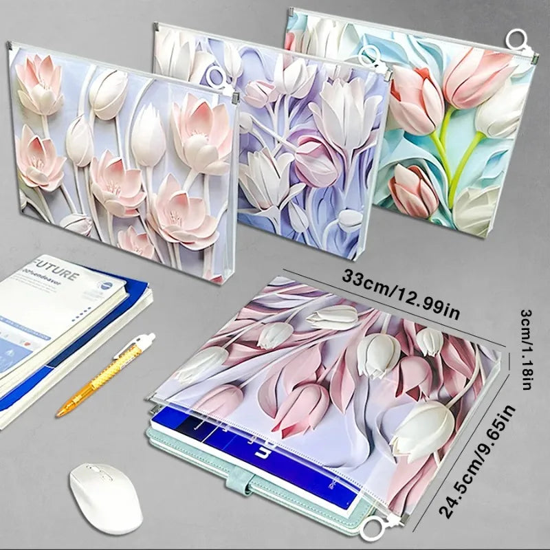 4-Pack A4 Expanding File Folder Organizer – School, Office & Travel