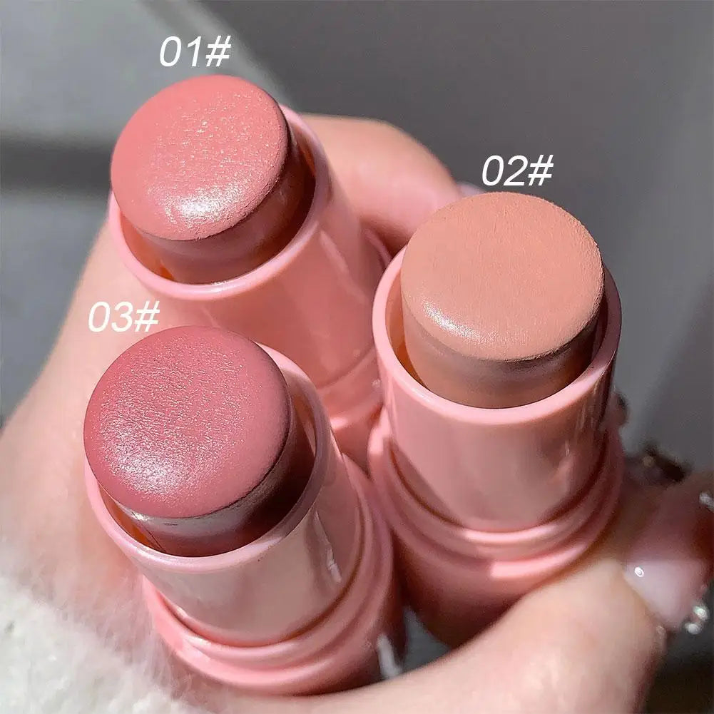 Dual-Use Blush & Lip Stick – Waterproof Powder Blusher