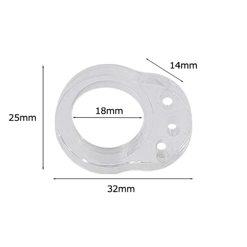 Transparent PVC Door Stopper Wall Buffer Pad – 1 to 8 Pcs
