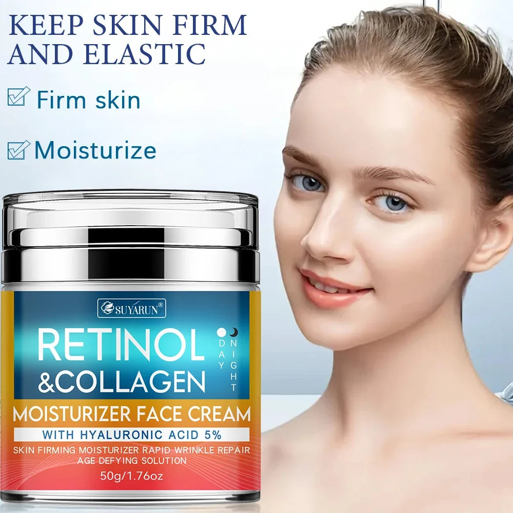 SUYARUN Retinol & Collagen Face Cream – Firming Moisturizer