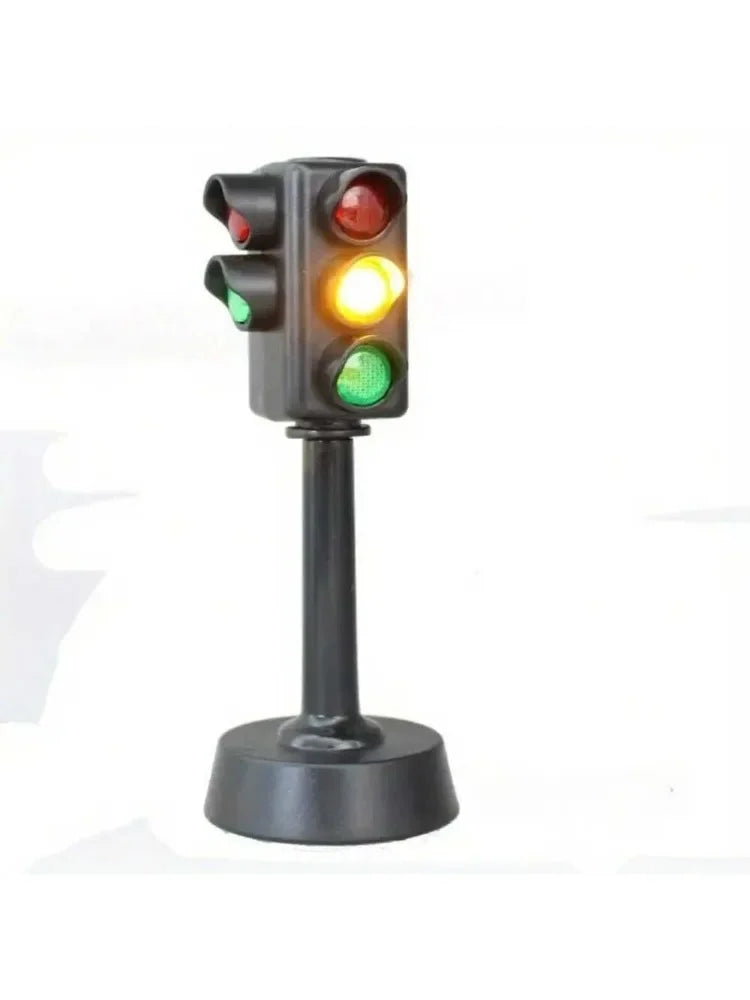 Traffic Light Signs Toy Lamp Base Simulation Road Safety Home