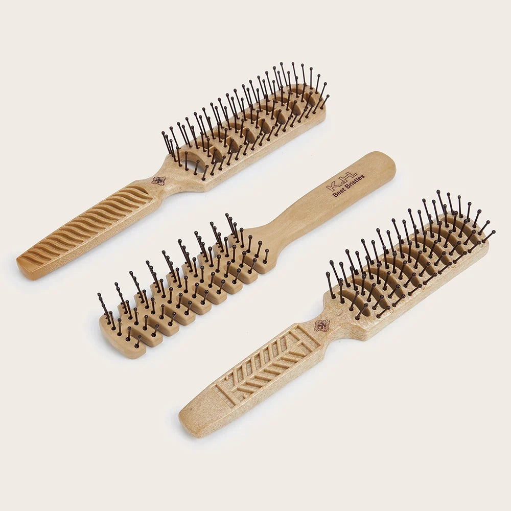 Wooden Wide-Tooth Hair Comb | Scalp Massage & Styling Brush