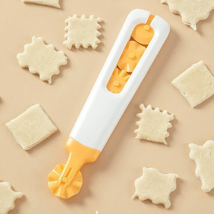 Dumpling Cookie Round Dough Roller Cutter | Pizza Pastry Tool