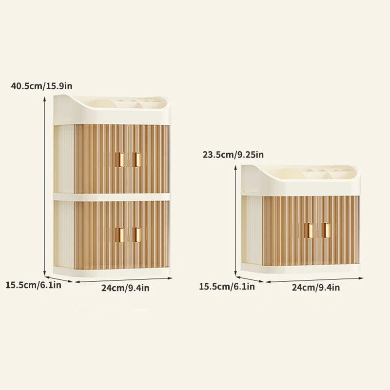 Large Cosmetics Organizer with Drawers | Vanity Storage Box