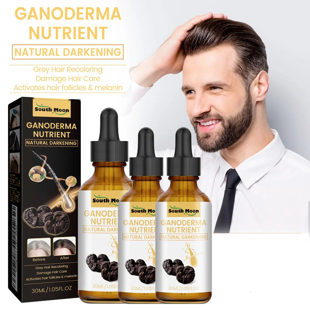 1 2 Black Ganoderma Lucidum Hair Liquid Repairing White Strengthen