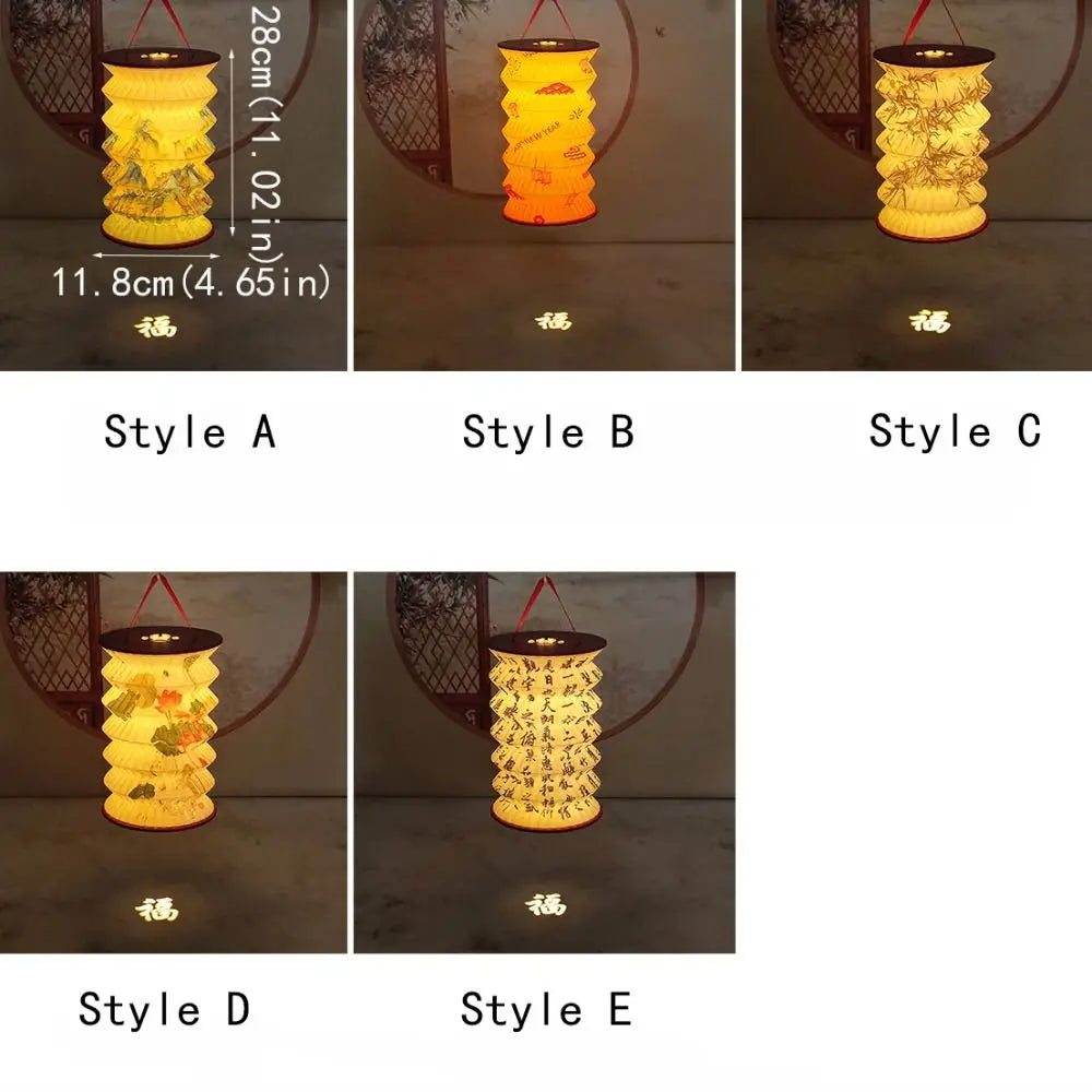 Foldable Chinese Paper Lantern | Mid-Autumn Festival Decor