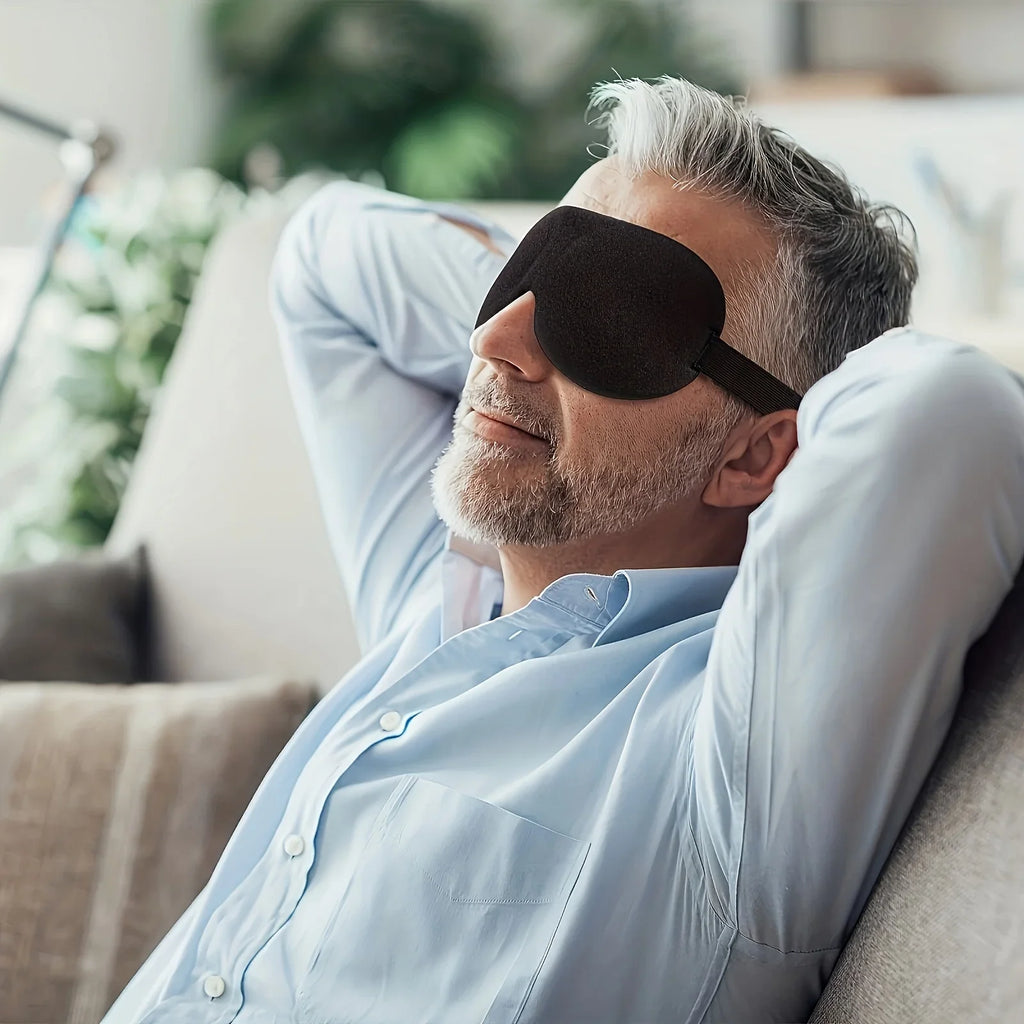 Unisex Sleep Mask 3D Light Blocking Eye Comfortable Polyester Ideal