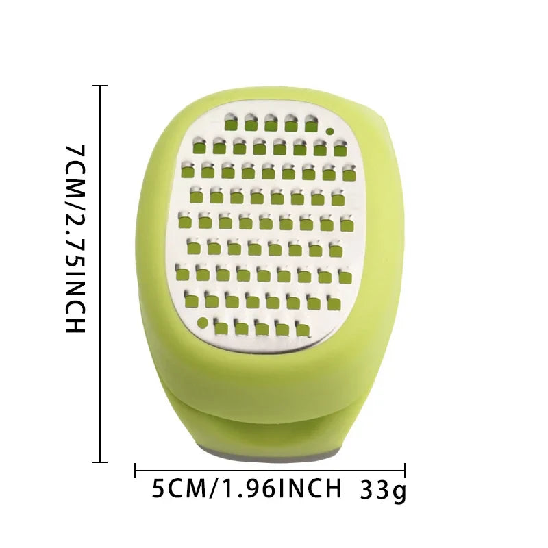 Stainless Steel Multifunctional Grater – Ginger, Garlic & Cheese