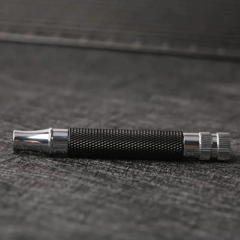2026 Yaqi Men's Black Chrome Brass Safety Razor Handle Length Classic