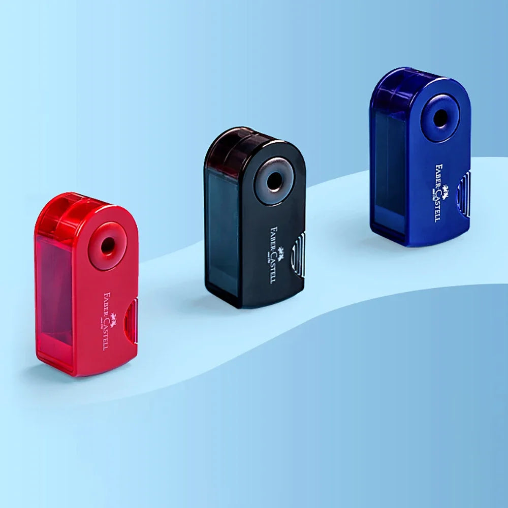 German Pencil Sharpener Small Single Hole Students Plastic Colored Art