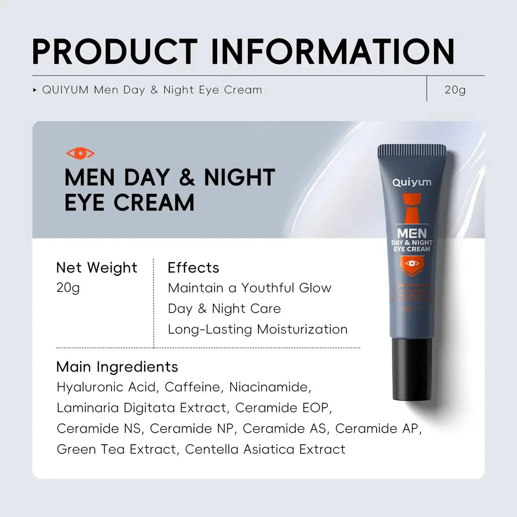 LAIKOU Men's Eye Cream – Dark Circles, Puffiness & Anti-Aging