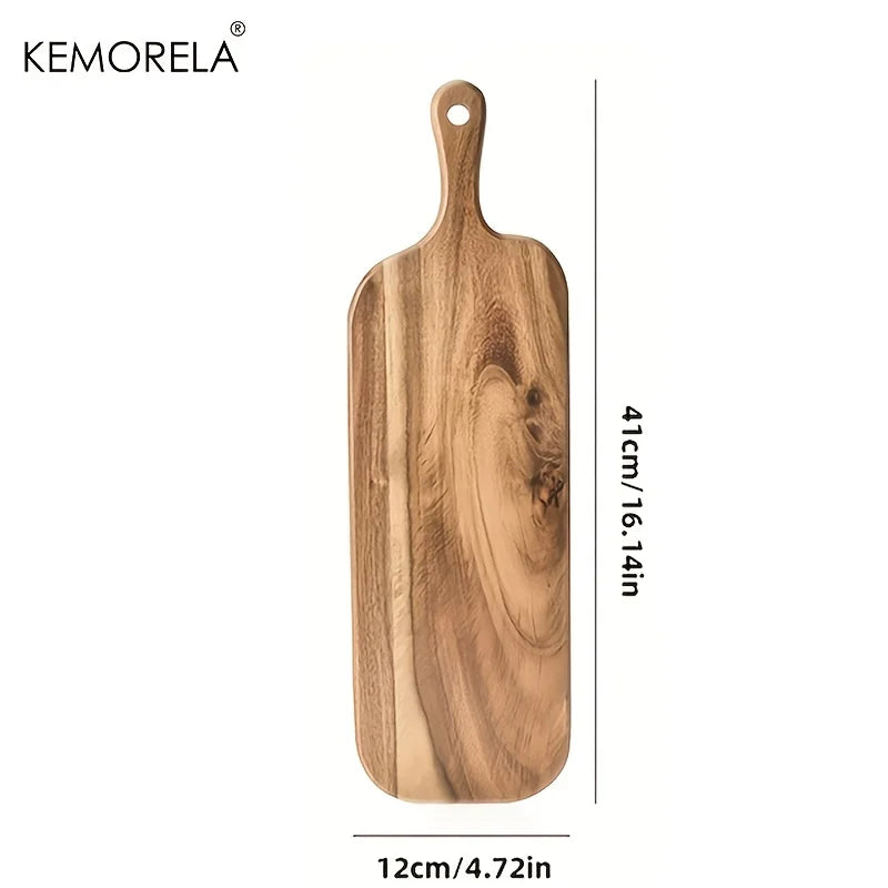 Acacia Wood Cutting Board with Handle | Butcher Block – 2 Sizes