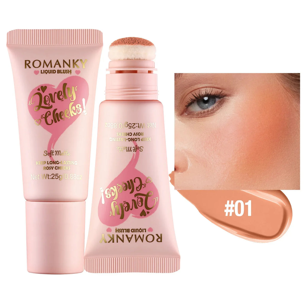Velvet 6-Color Blush Stick | Pearl Shimmer Lips & Cheeks