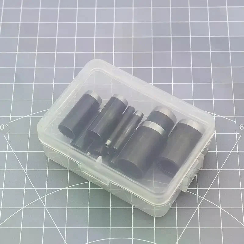 15 Sizes Round Hole Punch 1- Hollow Cutter Tool Storage Case Leather