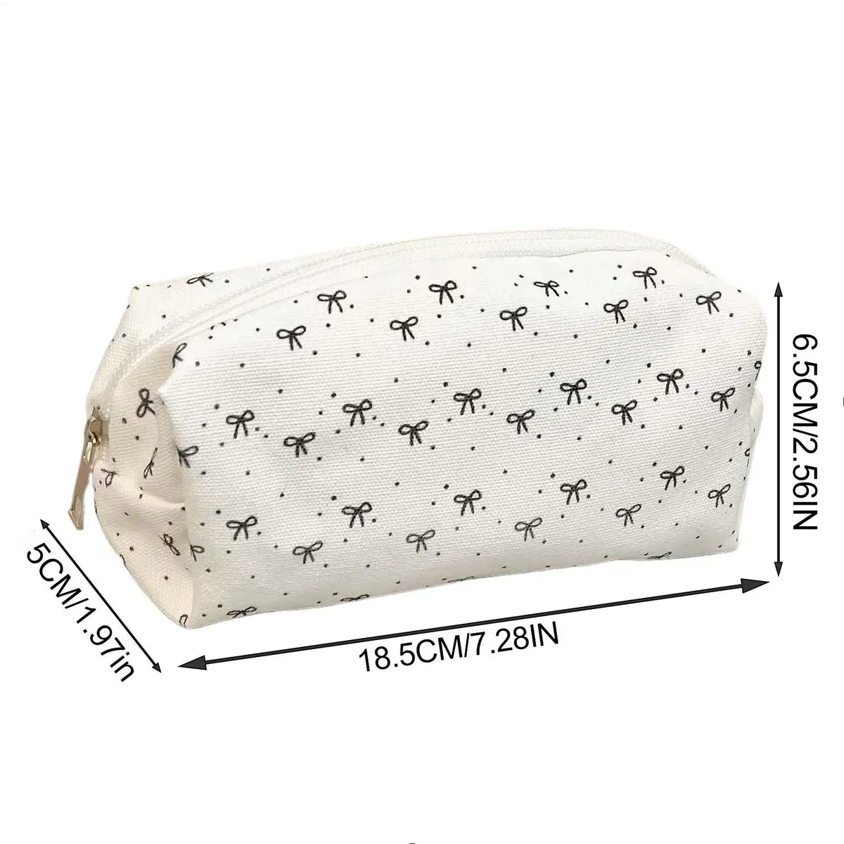 Bowknot Pencil Case – Large Capacity Fabric Pen Pouch