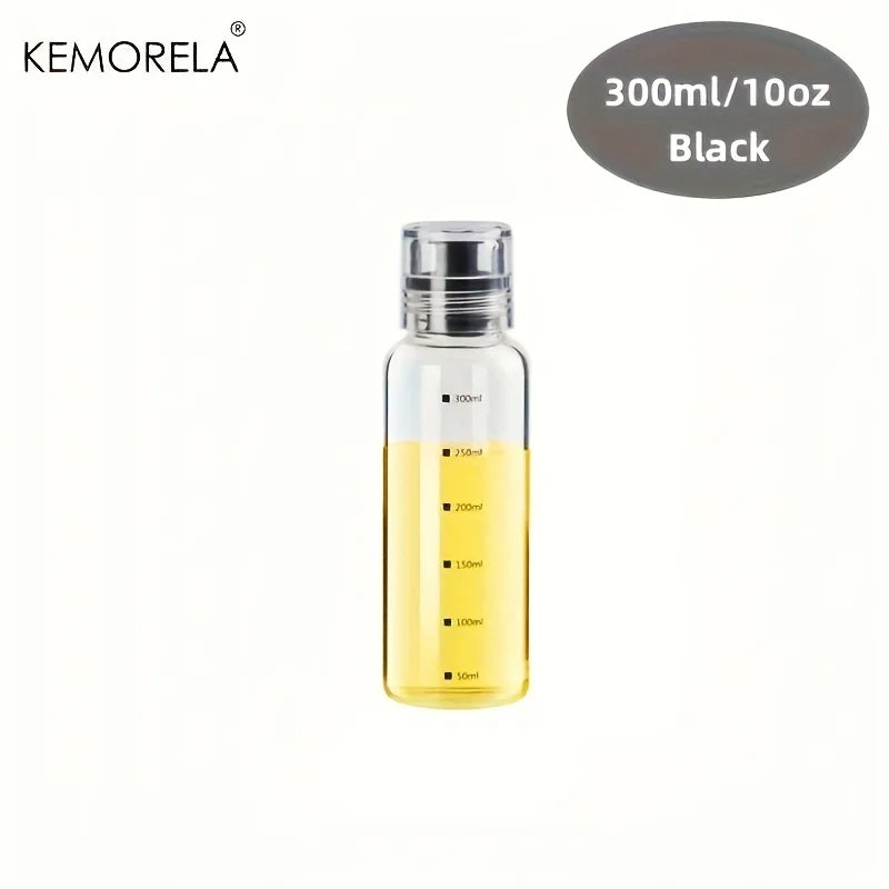 KEMORELA Glass Oil Bottle with Scale | 300/450/600ML Dispenser