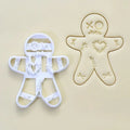 Christmas Gingerbread Cookie Cutters DIY Snowflake Santa Plastic Mold