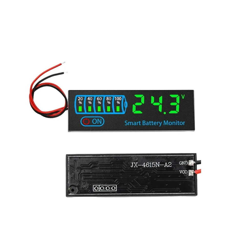 DC 7-55V LED Battery Charge Indicator Panel | 12V–48V