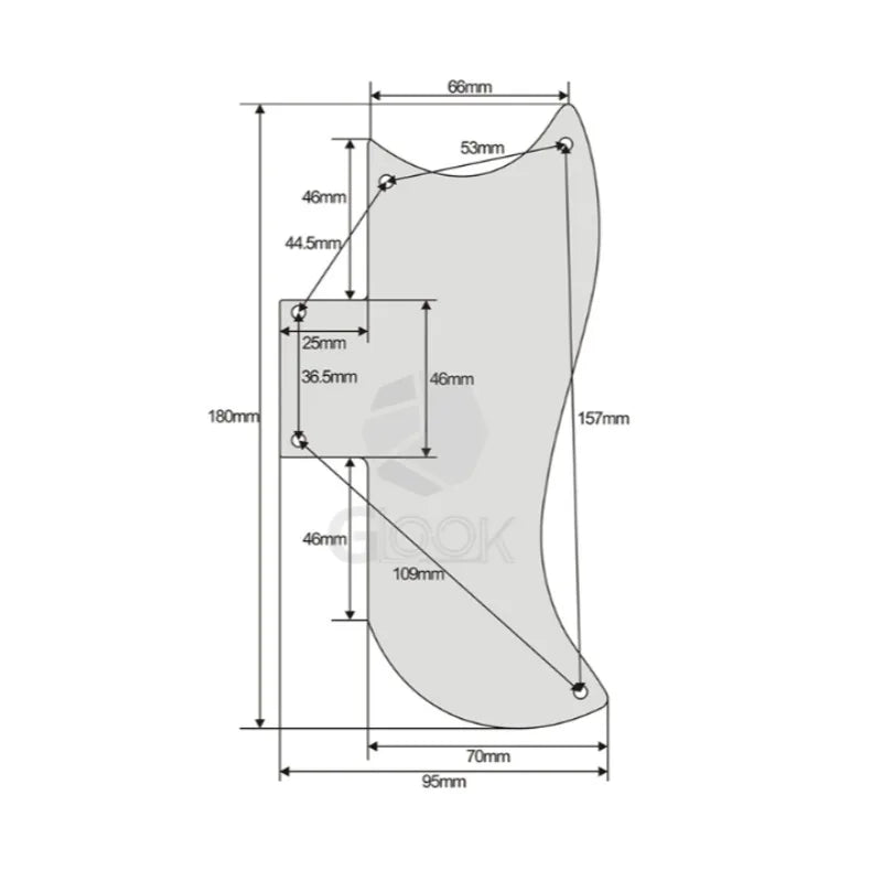 SG Electric Guitar Guard EPI Panel Front Cover Basic Musical