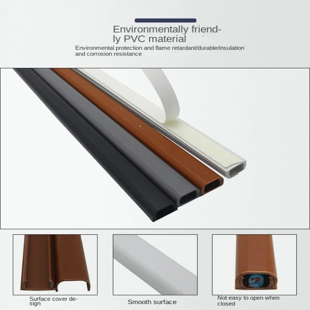 Self-adhesive Floor Cord Cover Anti-extrusion Protector Extension