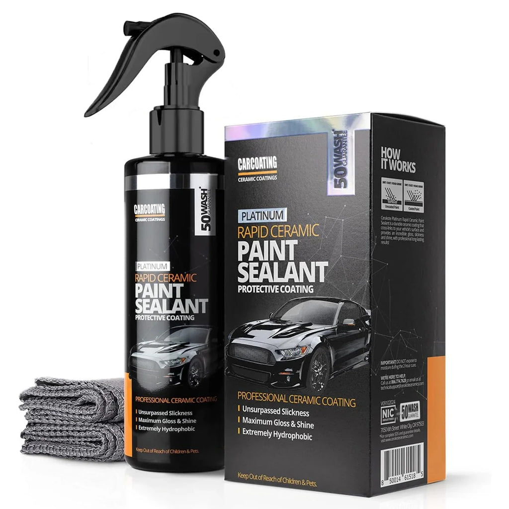 Platinum Rapid Ceramic Paint Sealant Spray Maximum Gloss Shine
