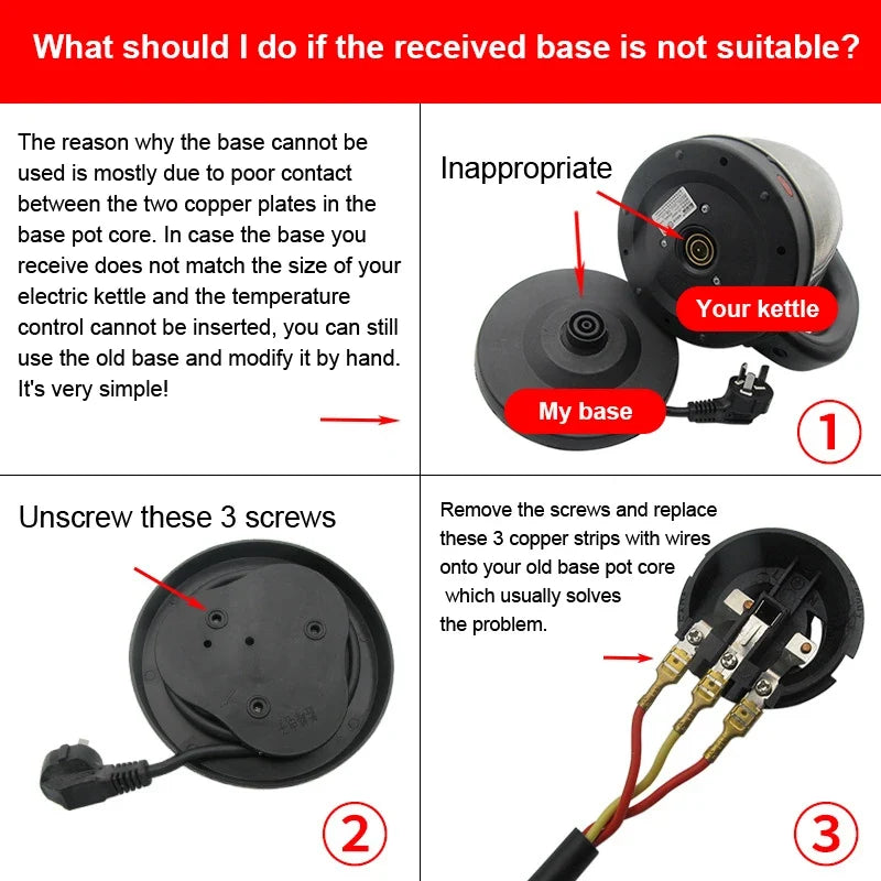 Universal Electric Kettle Base Disc Replacement | Heat-Resistant