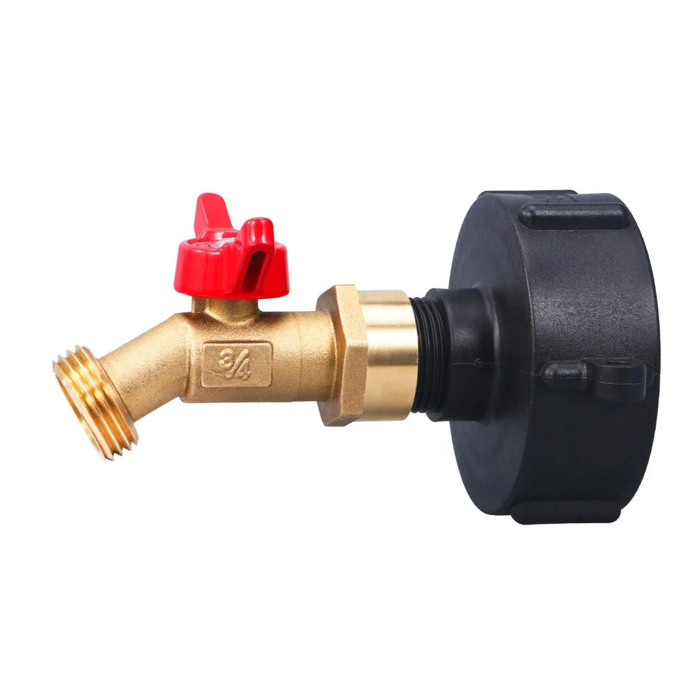 NPS 3/4 IBC Tank Faucet Adapter & Garden Hose Quick Connect