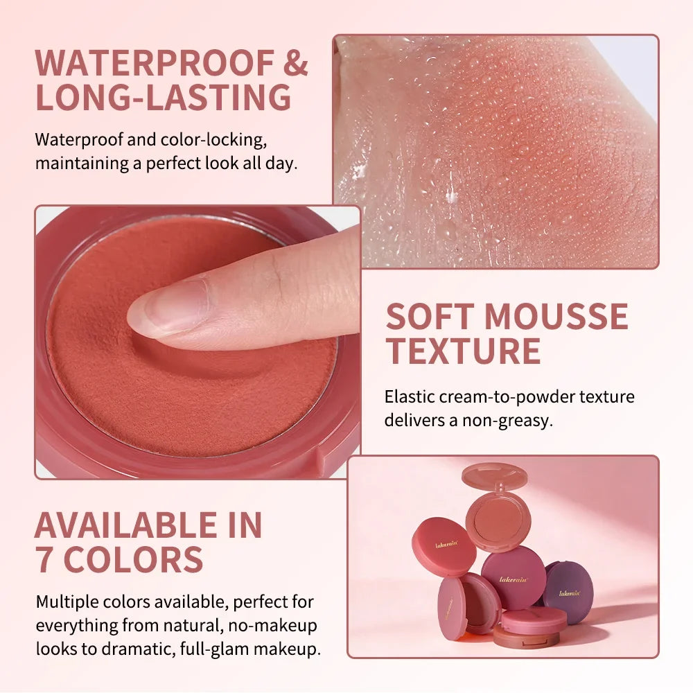 Lakerain Soft Poke Matte Blush Palette with Free Brush