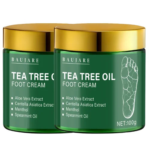Tea Tree Oil Foot Cream – Aloe, Hyaluronic Acid & Retinol