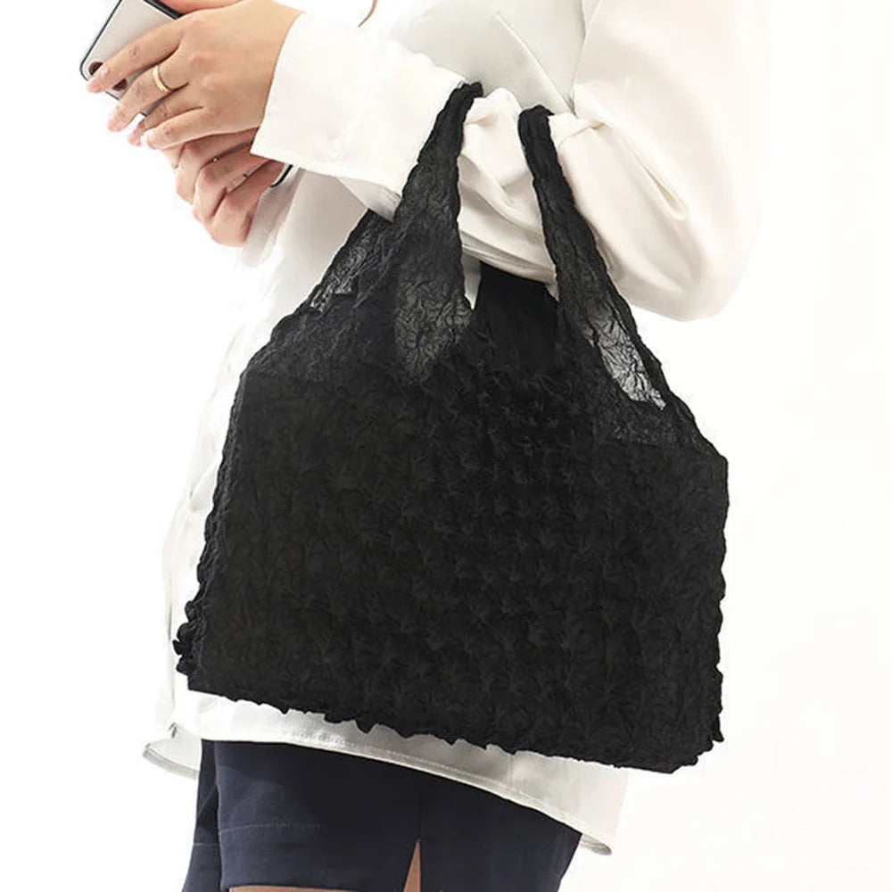 Foldable Stretch Reusable Shopping Tote Bag | Large Capacity