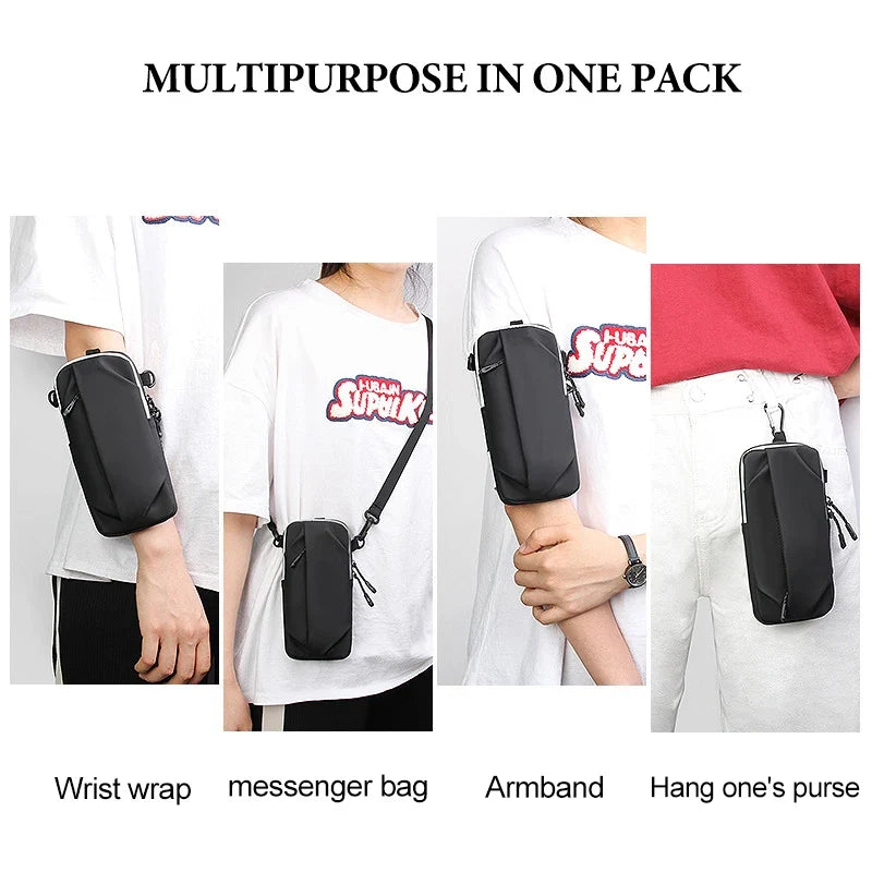 Cell Phone Armband Running Magnetic Bags Women Mobile Wrist Stand Bag